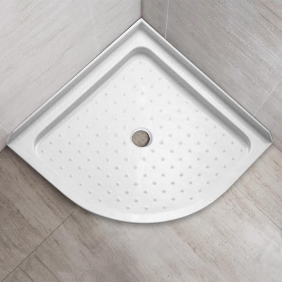 1000x1000mm Round Shower Tray Center/Corner Waste